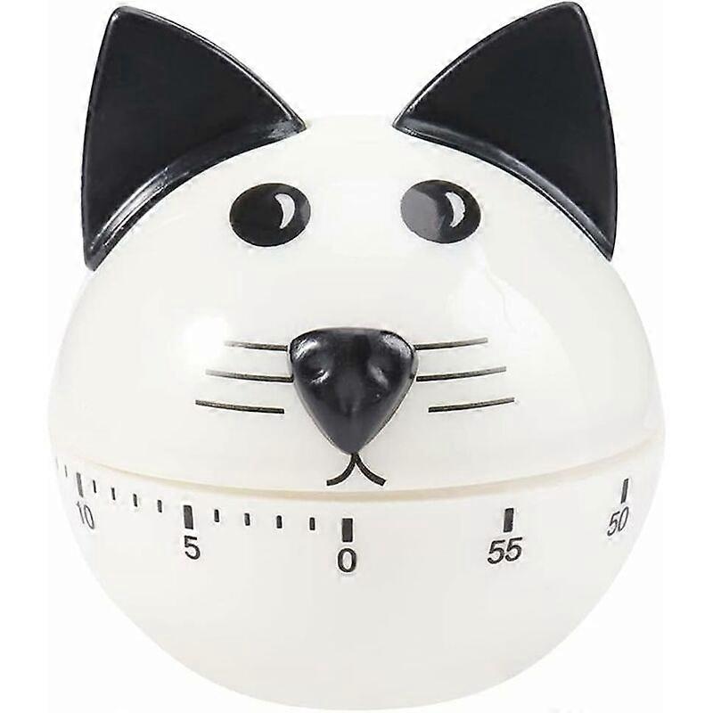 60 Minute Timers Mechanical Timers Kitchen Clock Counting Loud Alarm(Kitty)