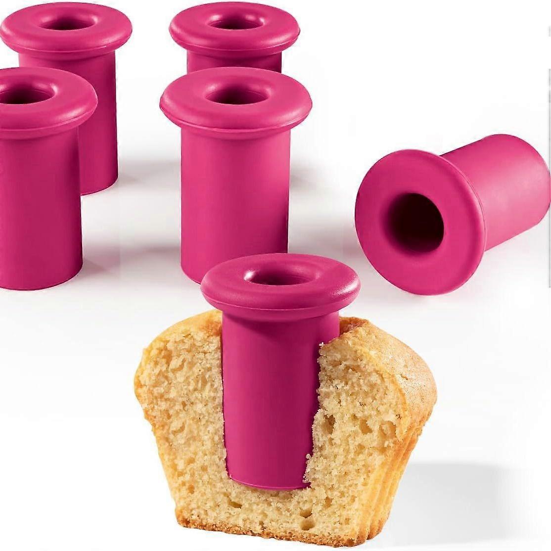 silicone baking cups - 6 pieces for a muffin tray, reusable, made of high-quality silicone, quick filling of muffins