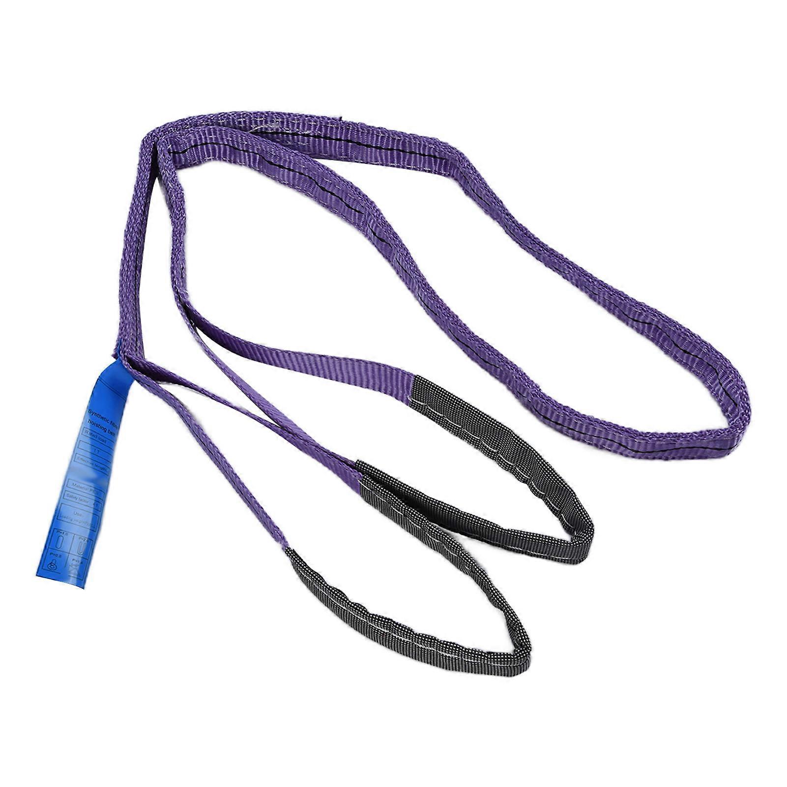 Lifting Slings Straps Heavy Duty 1T Load Capacity Polyester High Strength Colorful Flat Webbing(2meter6.56ft )