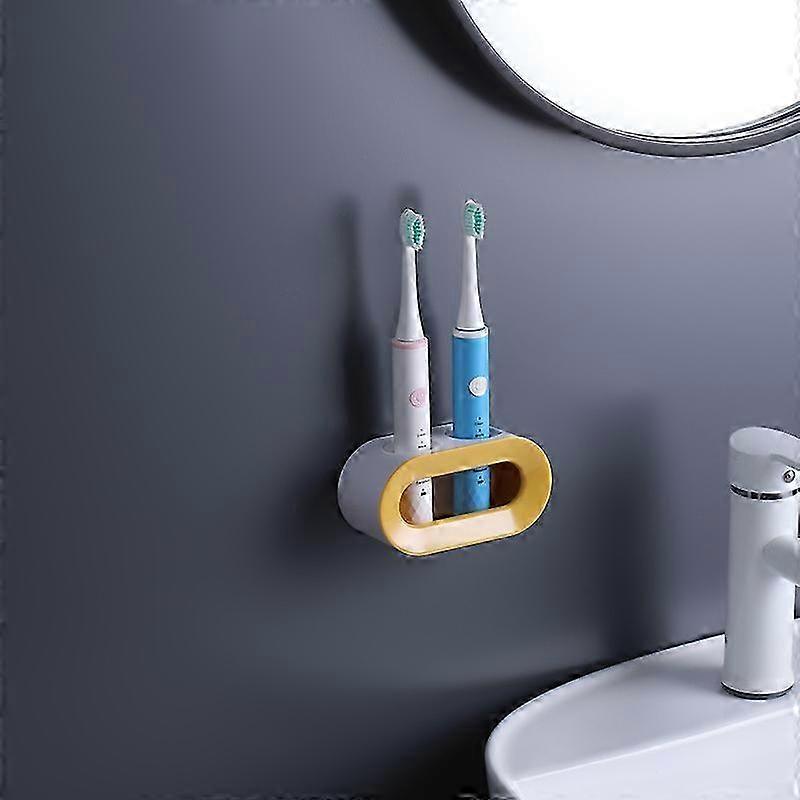 Electric toothbrush holder is free and compatible with wall mounted seat bracket storage rack wall mounted