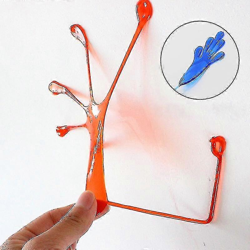 10pcs Elastically Stretchable Sticky Palm Climbing Tricky Hands Toys