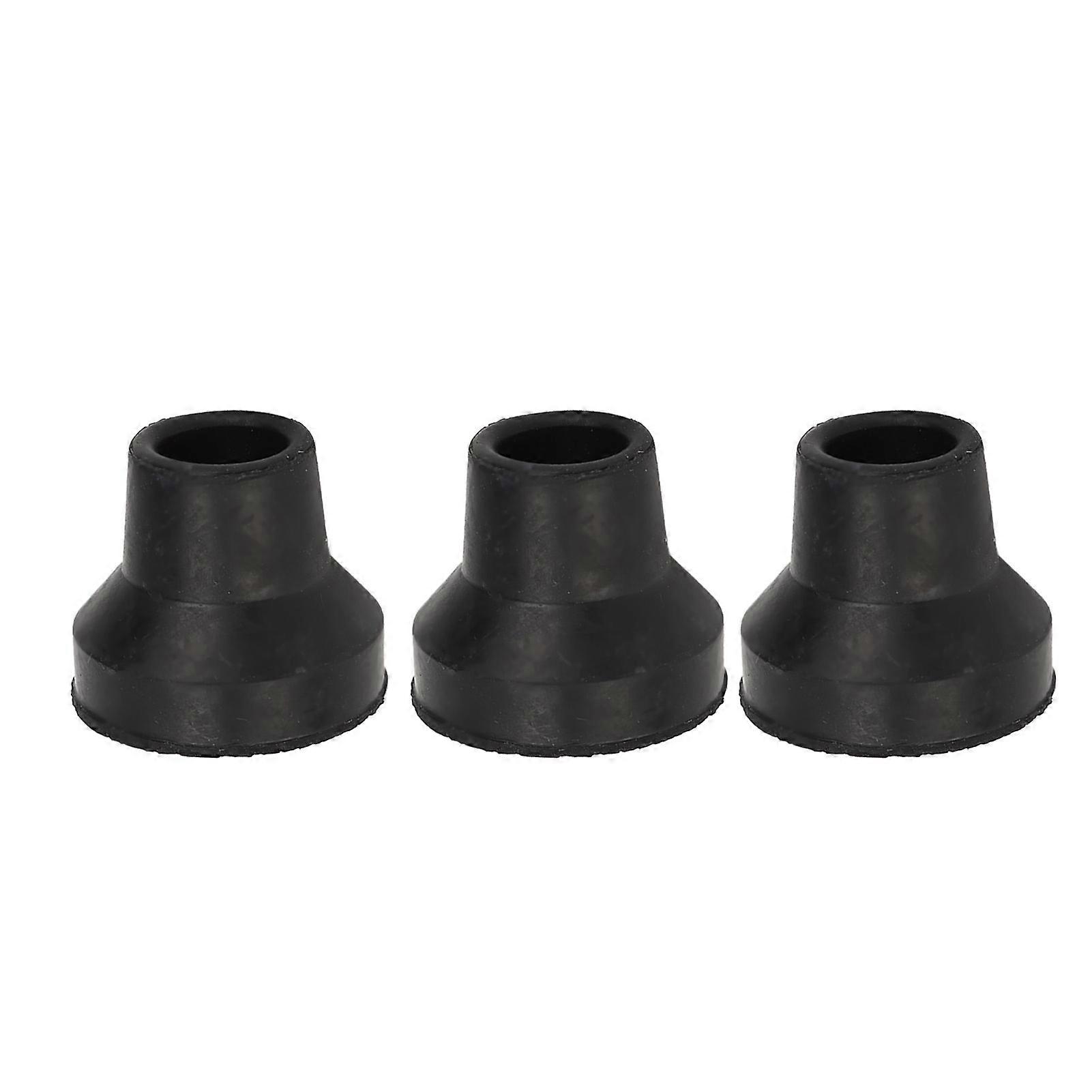 10Pcs Cane Tips Rubber Skid Resistance Wearproof Walking Crutch Tips for Standard and Folding Walking Sticks 12mm/0.47in