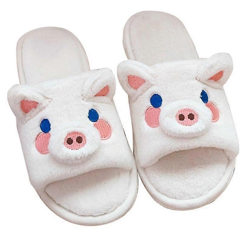 Winter Slippes Mignon Animal Furry Slipper pour Femmes Filles Mode Fluffy Hiver Chaud Pantoufles Fem