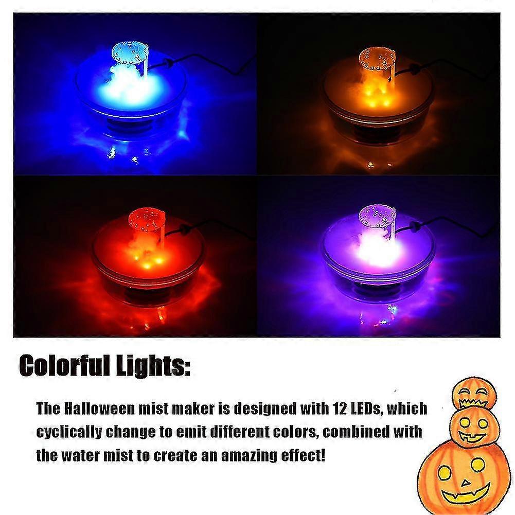 Halloween Mist Witch Pot Witch Cauldron Fog Maker Water Fountain Fog Machine
