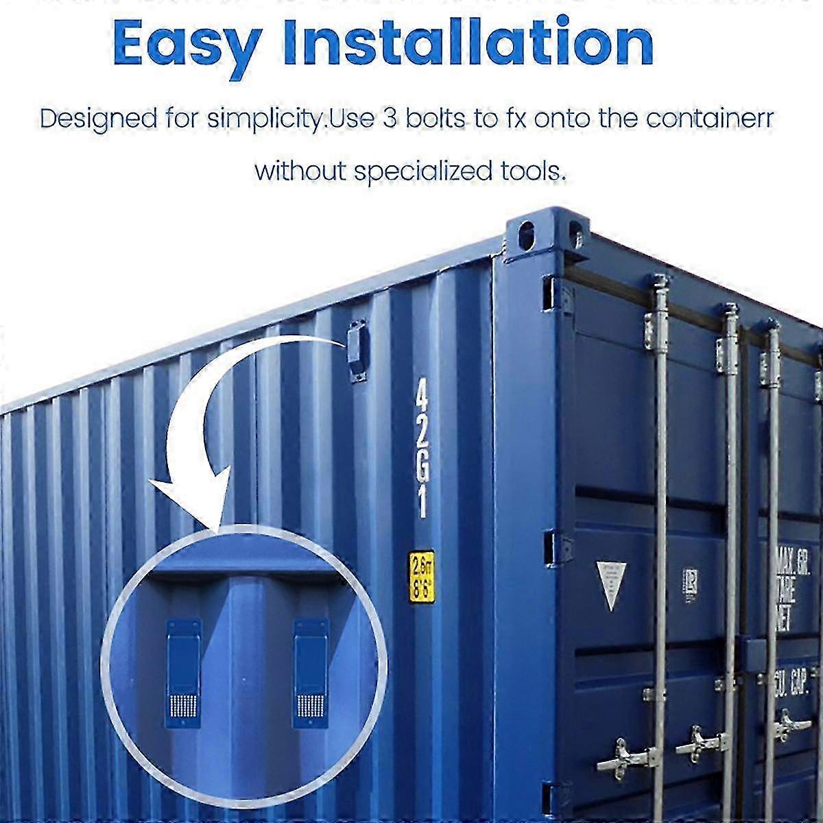 8pcs Shipping Container Air Vent Kit Heavy Duty Shipping Container Accessories Flow Ventilation Kit Yellow