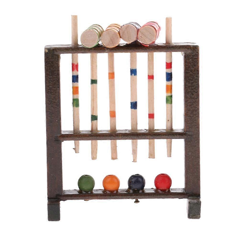 Dollhouse Miniature Croquet Game Set