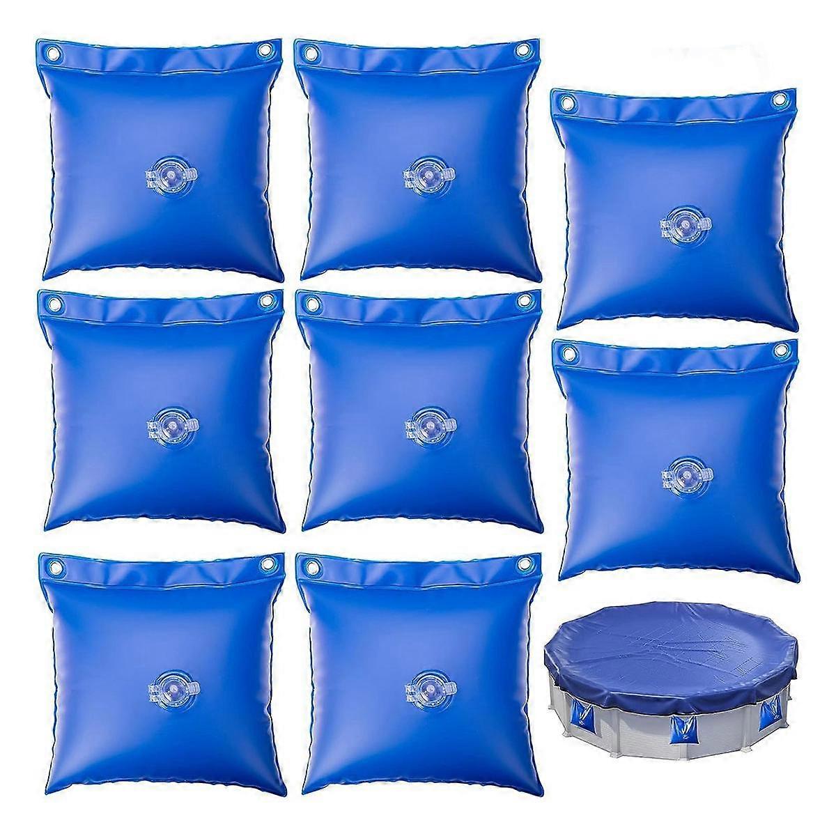 8 Pack Wall Bags for Above Ground Pool, Heavy Duty Pool Water Bag Pool Cover Weights Pool Closing W