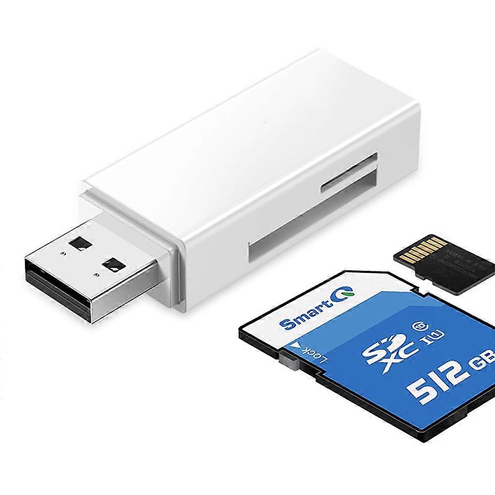 SD Card Reader USB 3.0 2 Slots Memory Card Reader for SDXC, SDHC