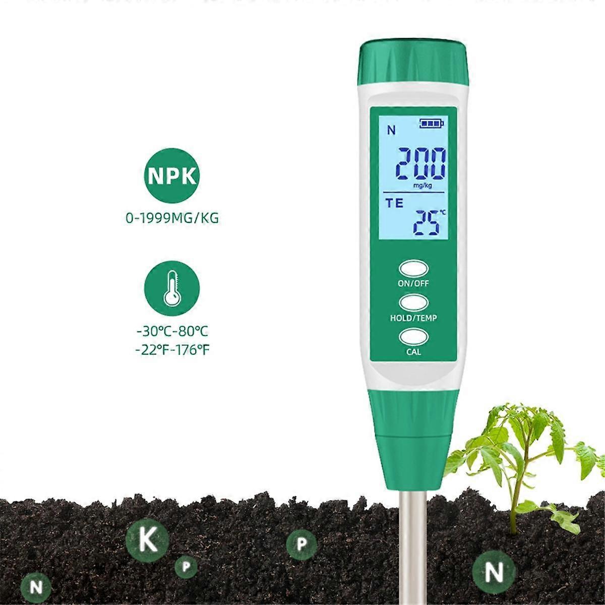 Soil Tester, Nitrogen Fertiliser Tester Analyser for Use in Potting and Planting Farms Gardening