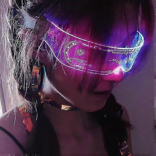 Vánoční LED brýle 7 barev rozsvítit brýle Led hledí brýle