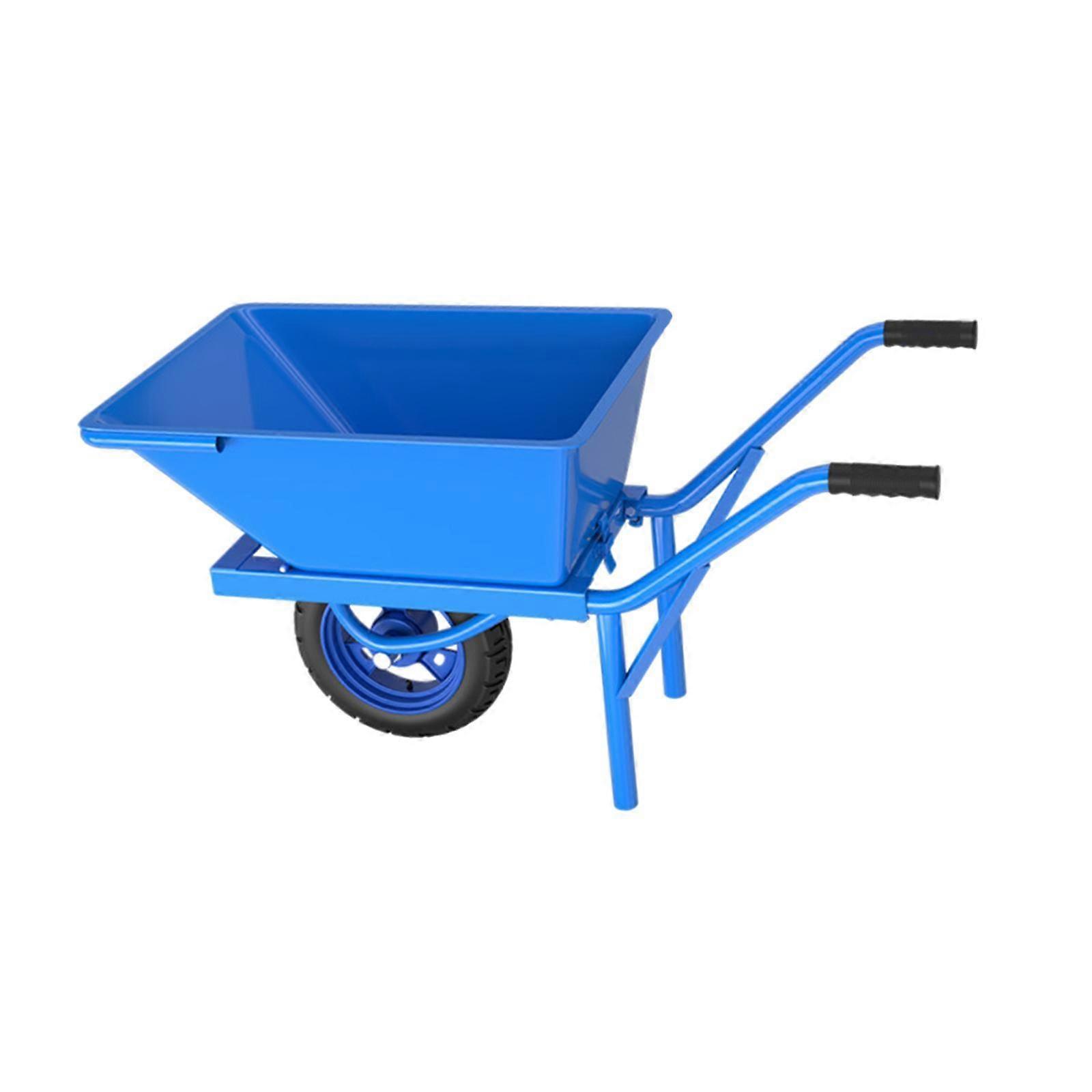 Garden Cart Trolley Hand Cart Large Wheelbarrow for Moving Soil, Plant Shrub Style A
