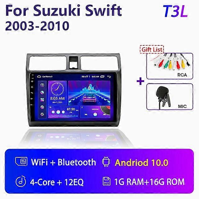 Für Suzuki Swift 2003-2010 10" Carplay 2 Din Android 11 Autoradio Multimidia Video Player GPS Navigation Haupteinheit Stereo Audio