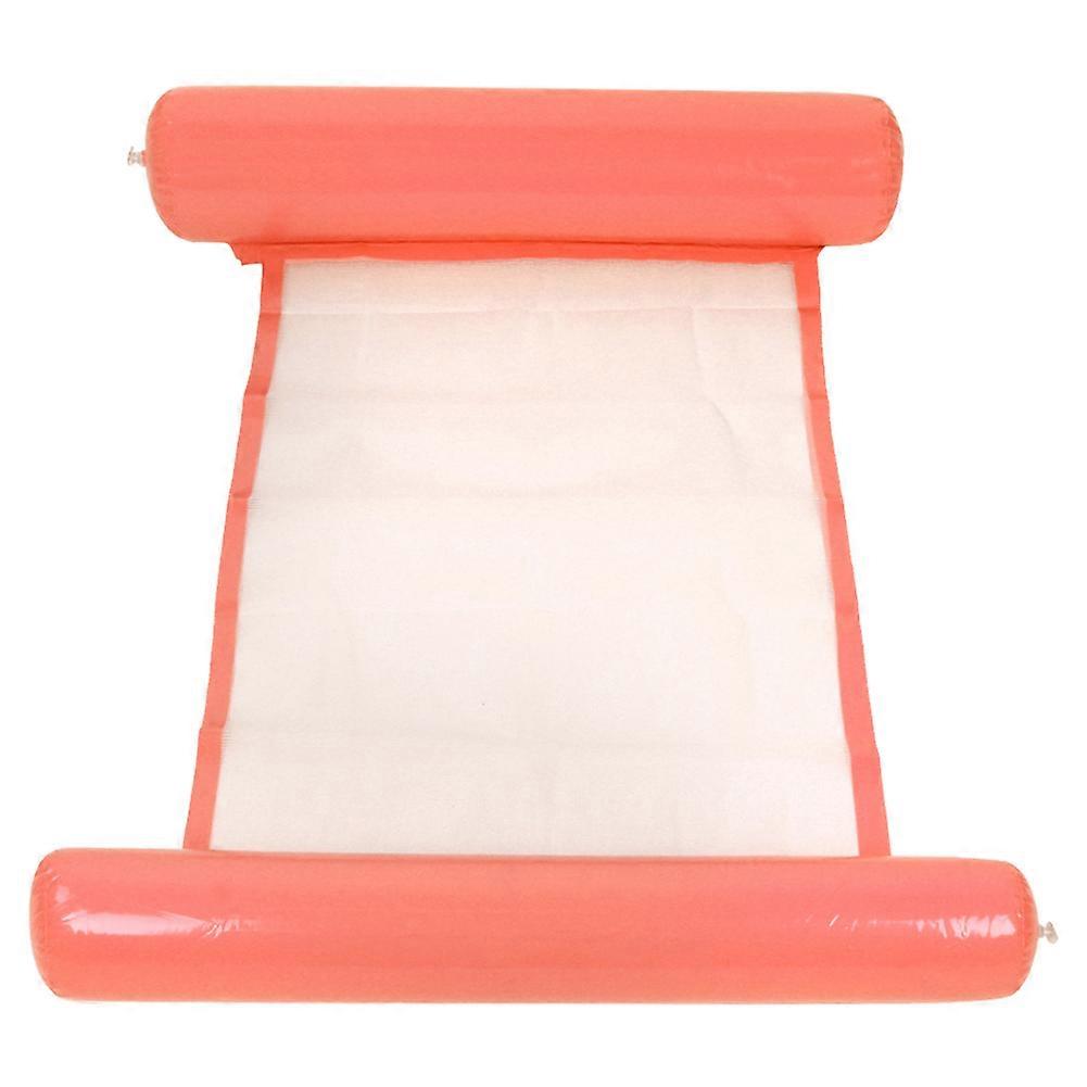 Orange PVC Colorful Inflatable Folding Swimming Pool Float Bed Floating Water Party Toy
