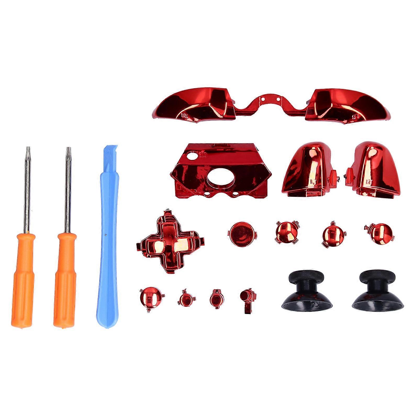 Game Controller Button Replacement Set LT/RT LB/RB Button Replacement with Screwdrivers for Xbox One Elite X1