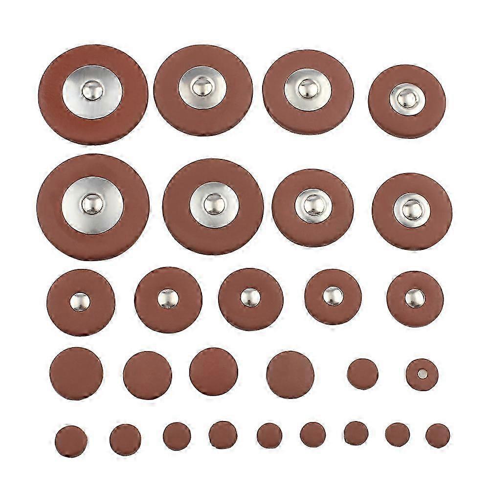 28pcs Sax Cuir Coussinets Remplacement pour Saxophone Soprano jkw