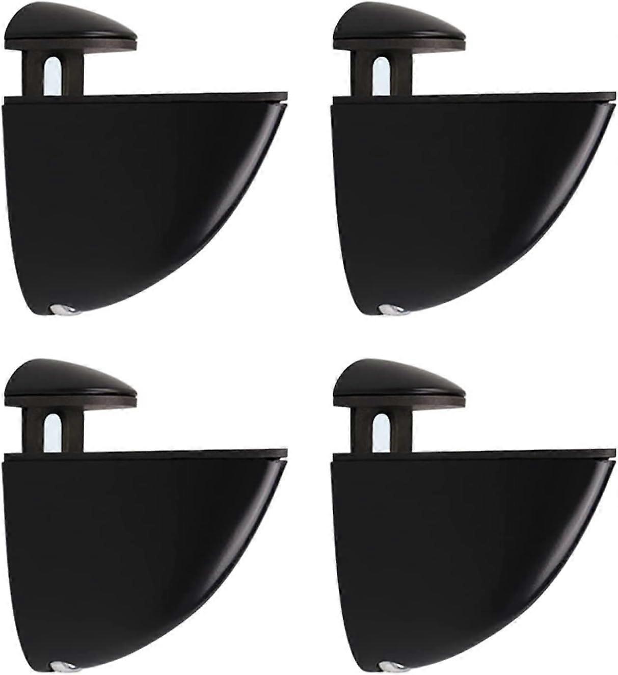 perfect Adjustable Glass Shelf Bracket,Adjustable Wood/Glass Shelf BracketWall Mounting Bracket, Polished Chrome, Set of 4, For 2-23 mm Thick Shelves