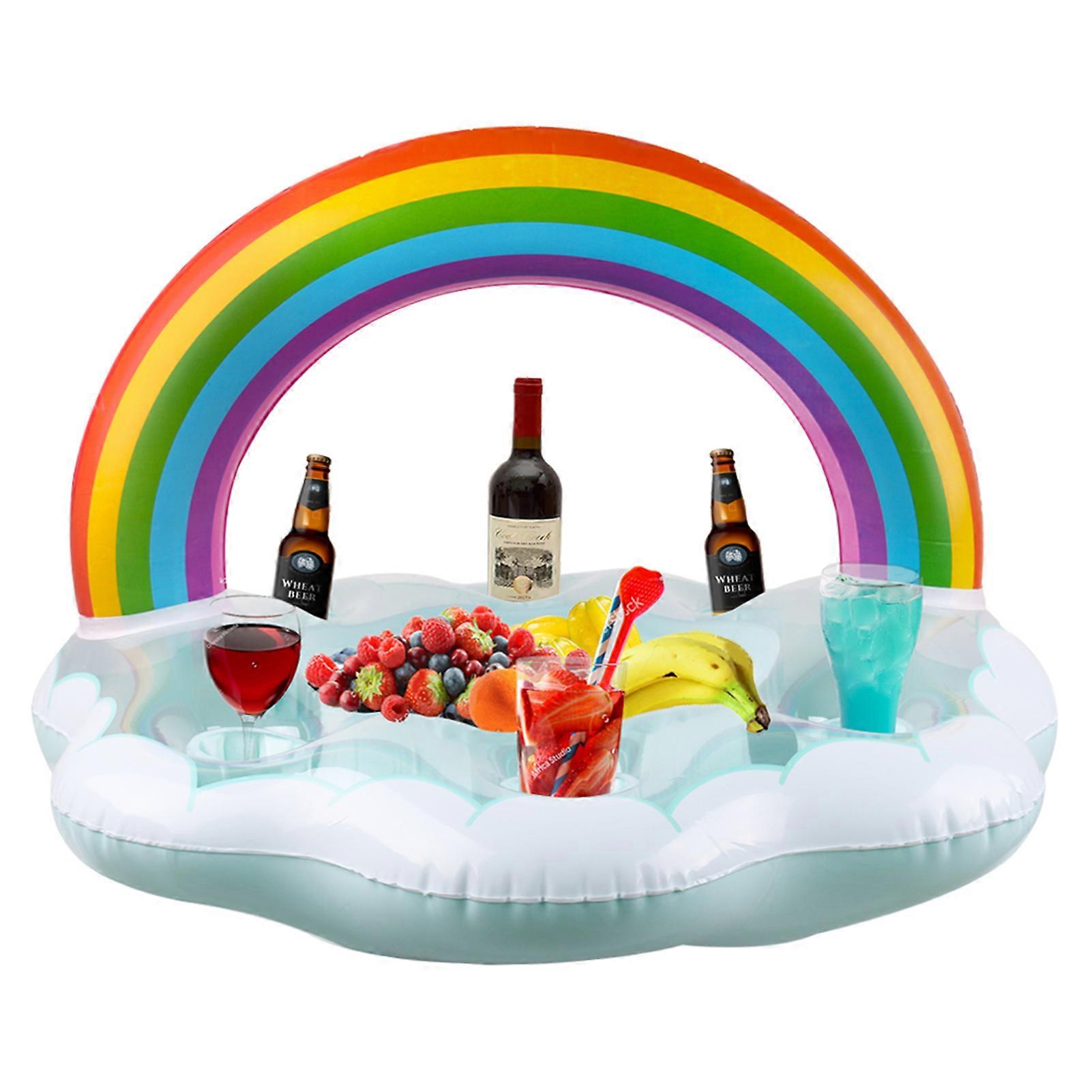 Inflatable Drink Holder Floating Beverage Fruit Serving Bar Table Party Supplies