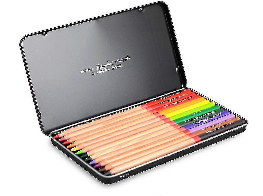 12 Colors Drawing Oil Base Pencil Tin Set Colored Pencils For Figurelandscapeplant Drawing