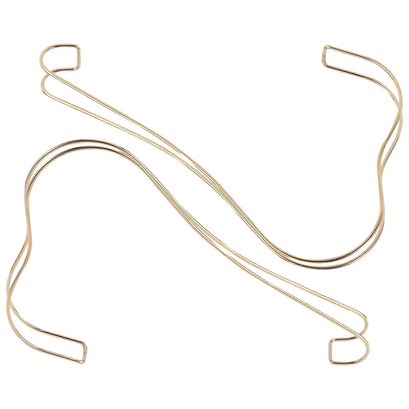 2pcs High Heel Schuh Display Rack Schuh Display Stand Store Schuhhalter (golden)