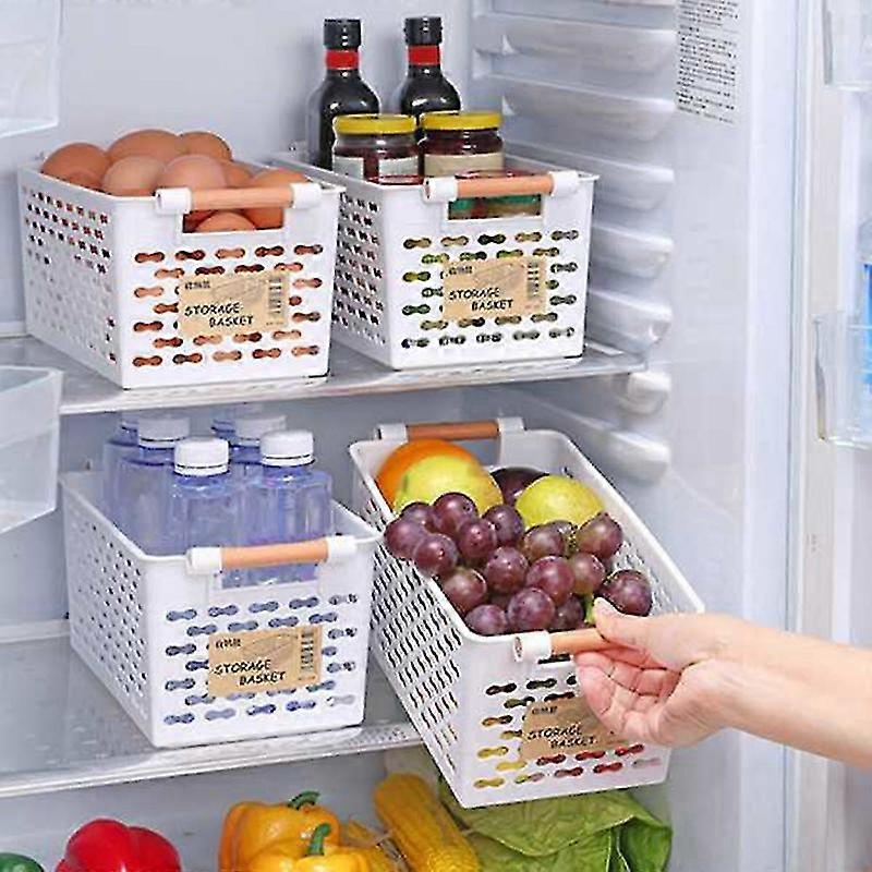 Basket Plastic Multi-functional Vegetable Fruit Racks Storage Basket For Organizers Storage Box, B