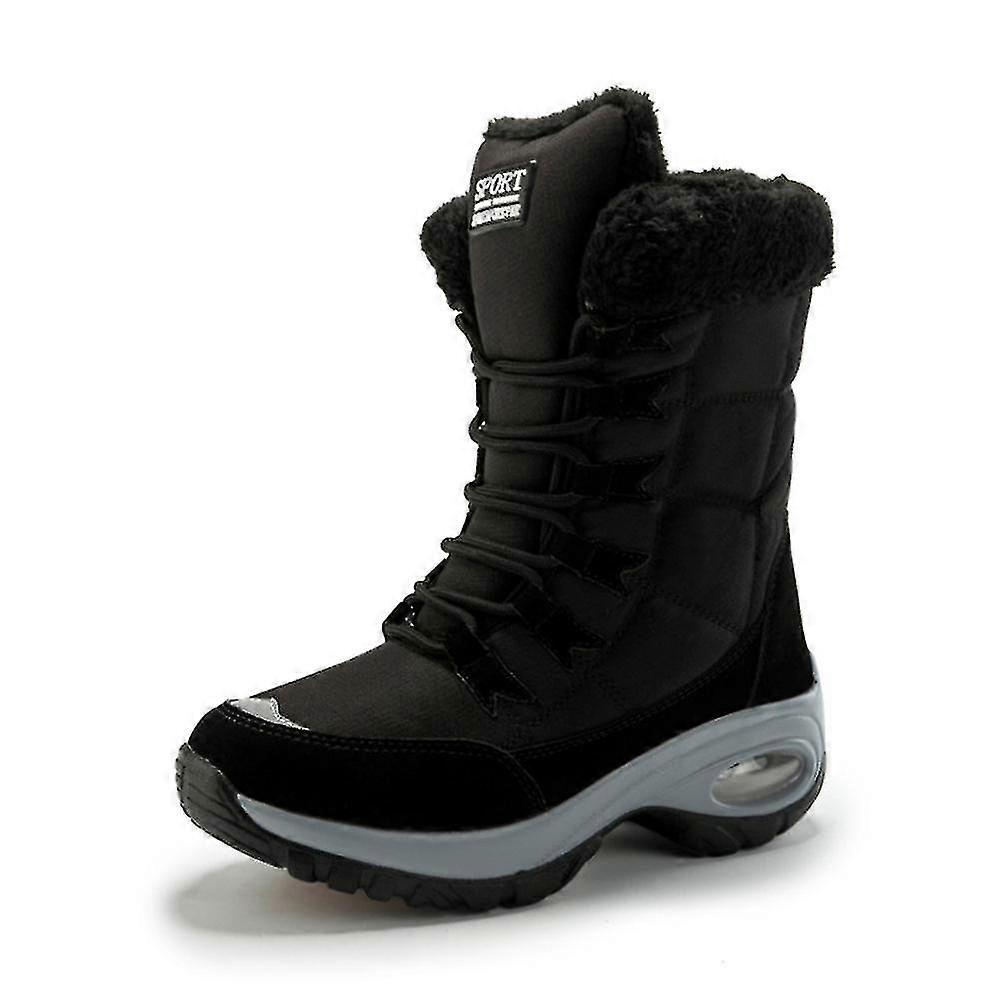 חם עמיד למים מגפי חורף אמצע עגל לנשים ZUAN