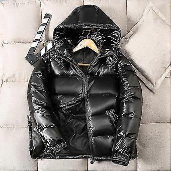Glossy Down Jacket Men's Trendy Wash-free Handsome Winter Couple Light And Thickened Jacket-ZZY