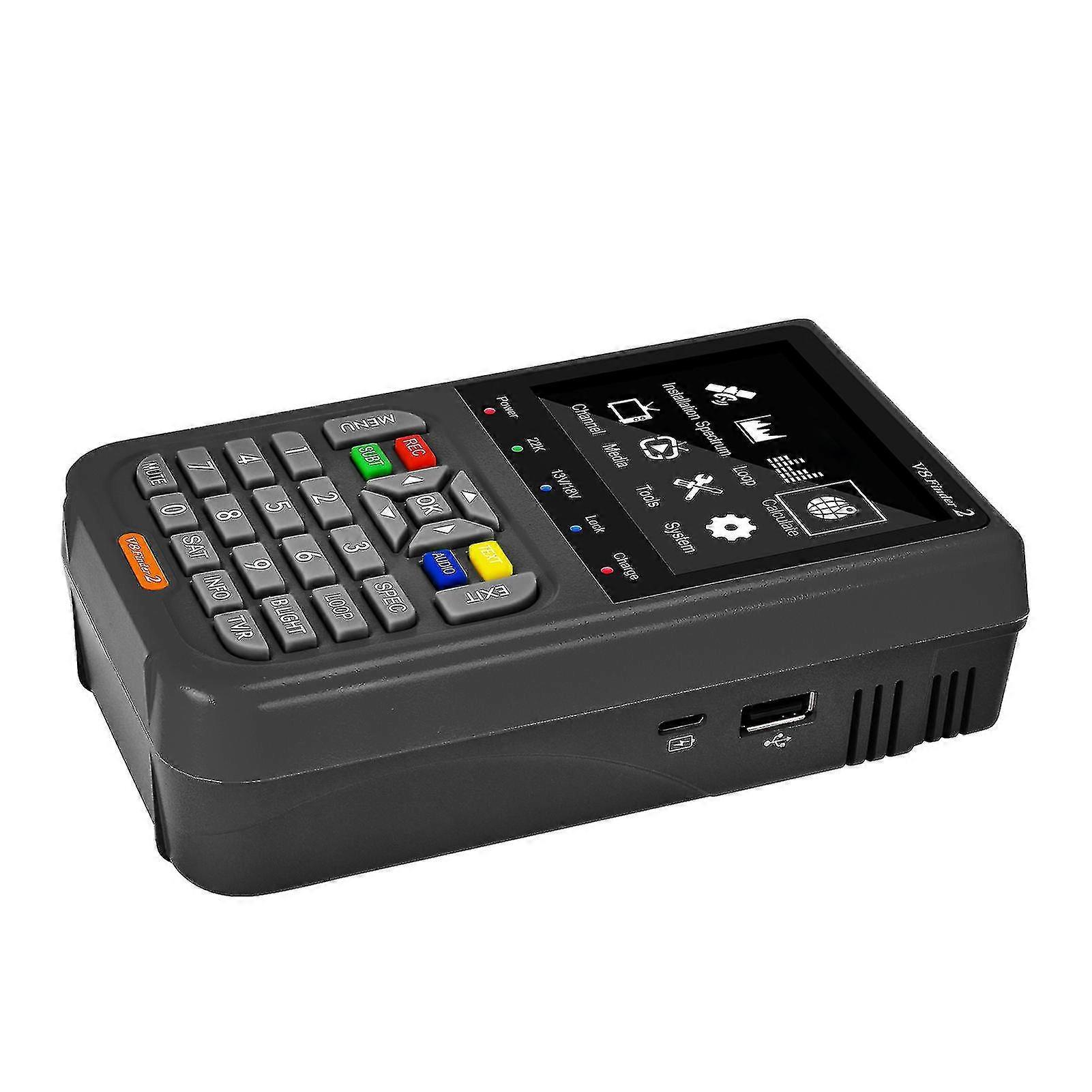 Digital Satellite Signal Meter Portable Tv Dvb-s/s2/s2x Receiver 3.5 Lcd Hd Display H.264 Digital Sat Detector Satellite