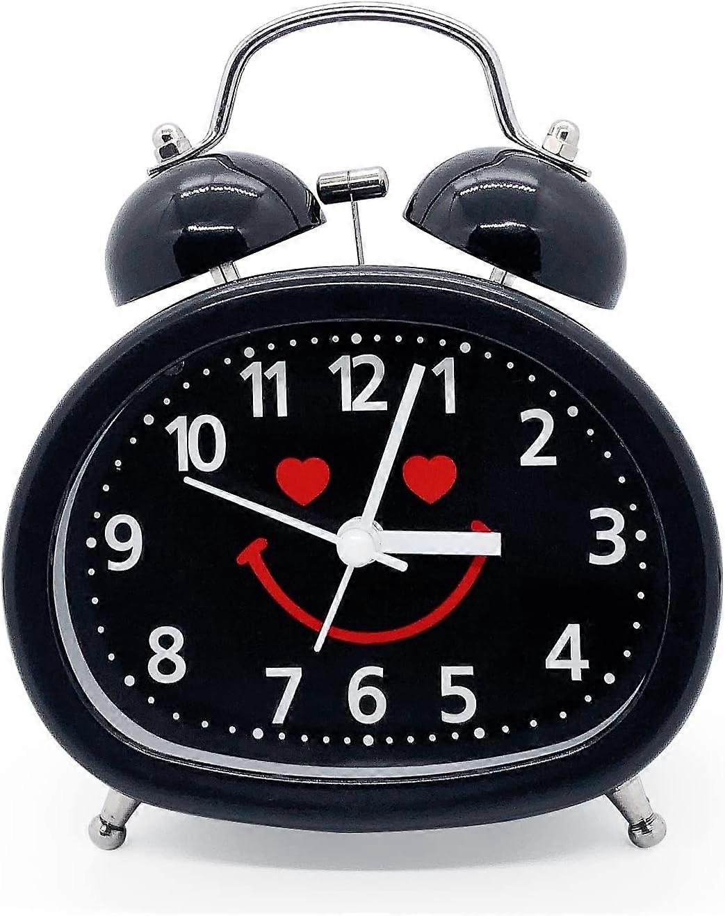 alarm clock, old-fashioned vintage table alarm clock.