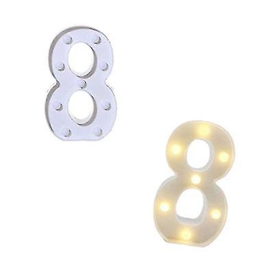 LED lamp numbers 8 decoration for Birthday party wedding home bar