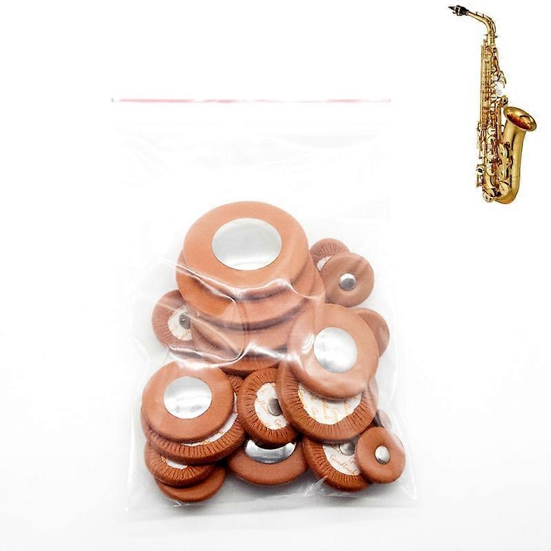1 set 25pcs Sax Pads Saxophone Goat Leather Pads for Eb Alto Saxophone