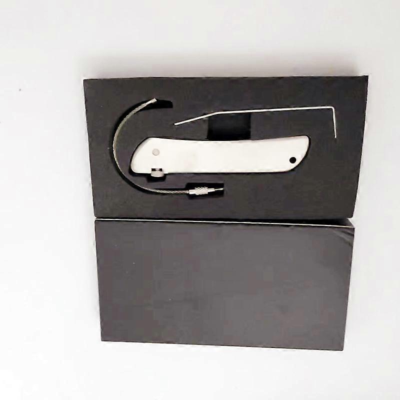 Set of locksmith tools in stainless steel, multi-tool locking tools, EDC utility speed tower, black box, lot of 7 in 1