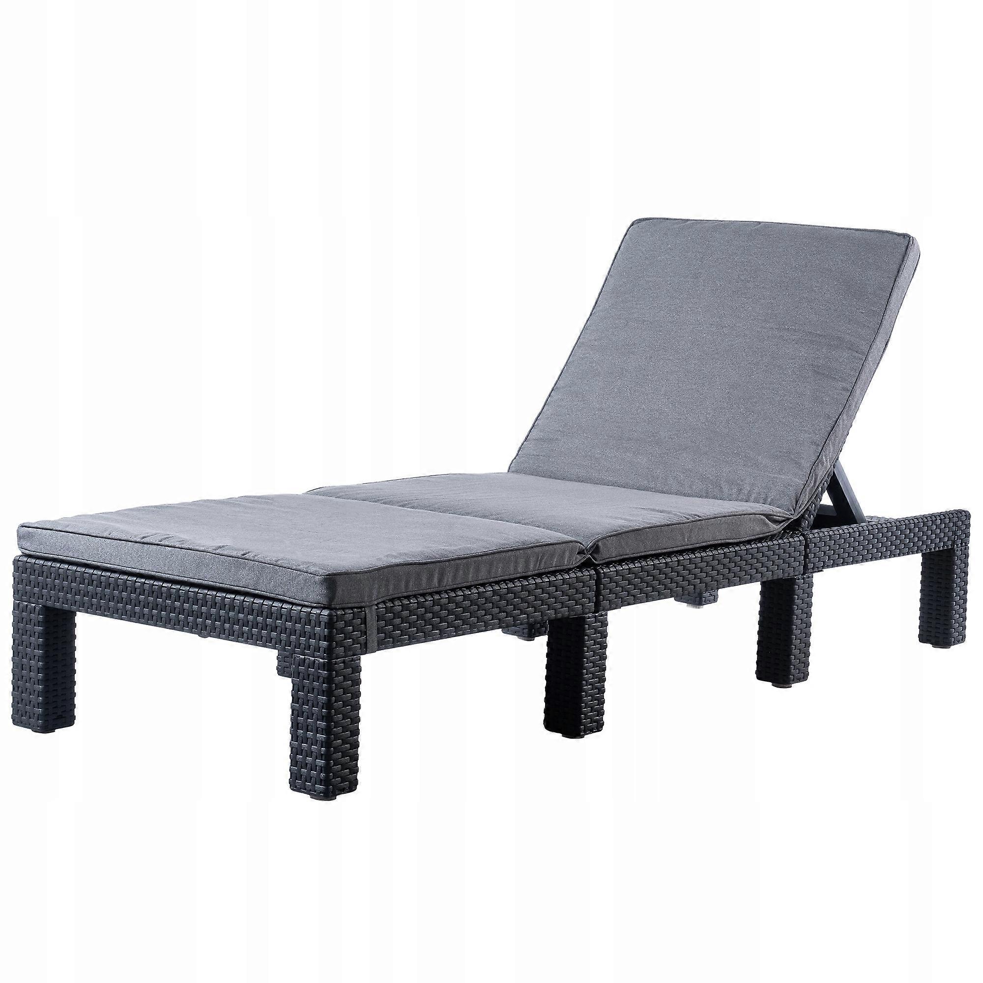 Sun Lounger Garden Armchair Lounger With Mattress Adjustable Folding Pool Terrace
