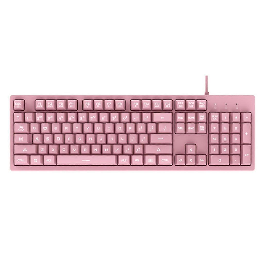 104 Keys USB Wired Mechanical Gaming Keyboard with RGB Backlit for PC Gamers