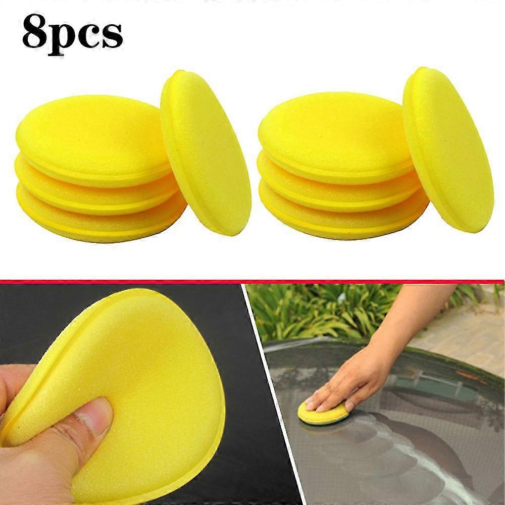 Car Foam Sponge 12pcs Foam Sponge Wax Applicator Cleaning Detailing Pads Car Waxing Polish Car Home Care Cleaning|sponges, Cloths Amp; Brushes|