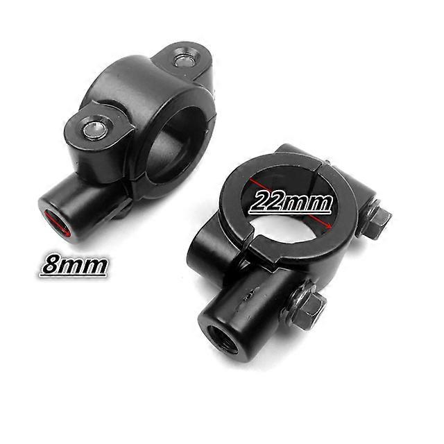 QX 2pcs 8mm/10mm Universal Motorcycle Round Side Back View Mirror motorbike Side Mirrors e-bike Scooter Rearview