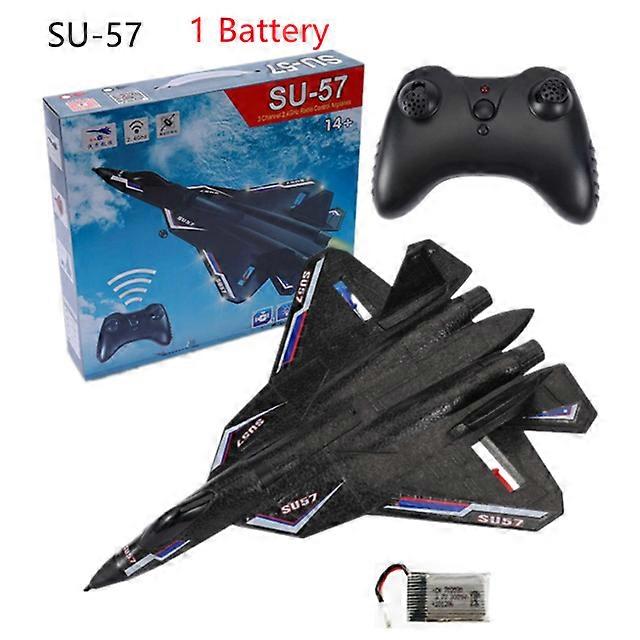 SU-57 Plane RC Foam Aircraft 2.4G Radio Control Glider Remote Control Fighter Glider Plane Airplane Foam Boys Toys for Children