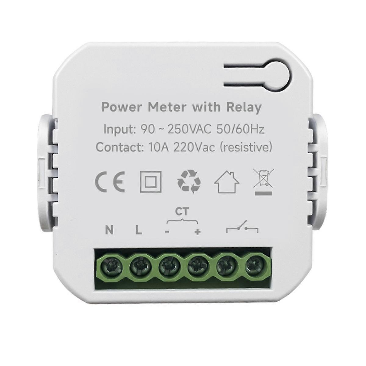 Tuya Smart WiFi Energy Meter with Open Circuit &Current Transformer Clamp KWh Power Monitor for Goo