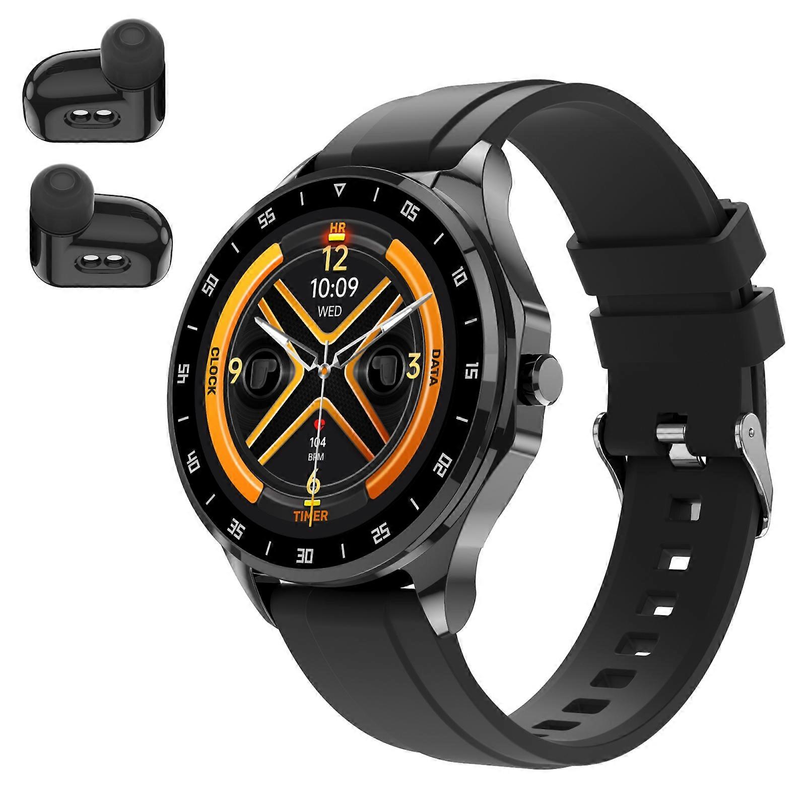 1.43 inch IP67 2 in 1 Bluetooth Earphone Smart Watch