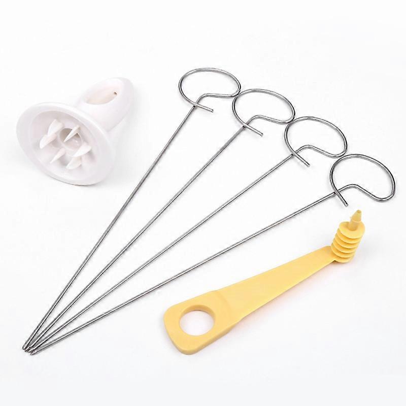 Protable Potato BBQ Skewers For Camping Chips Maker potato slicer Potato Spiral Cutter Barbecue Tools Kitchen Accessories