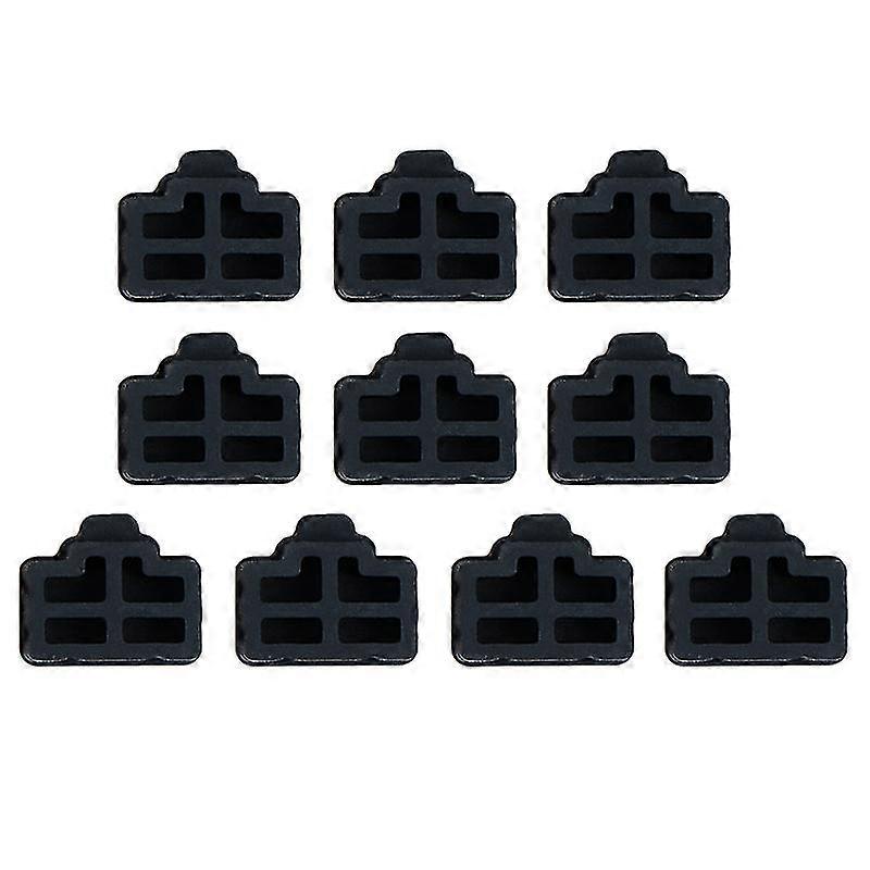 10pcs Ethernet Hub Port Rj45 Anti Dust Cover Cap Protector Plug