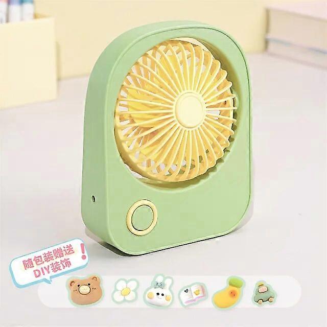 Powered Hand Fans Desktop Fan 2 Wind Speed Handheld Desktop Children's Small Fan Dormitory Mute Usb Charging Decorative Fans Home Accessories