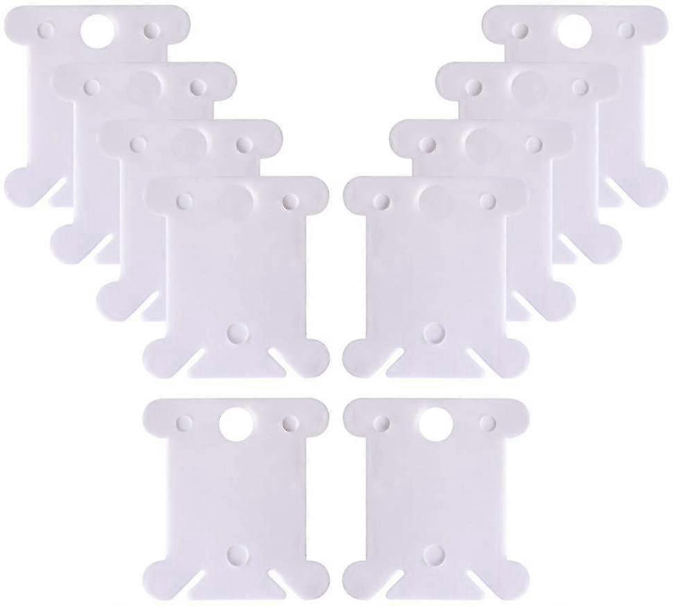 White Plastic Floss Embroidery Thread Cards Cross Stitch Bobbin Thread Organizer