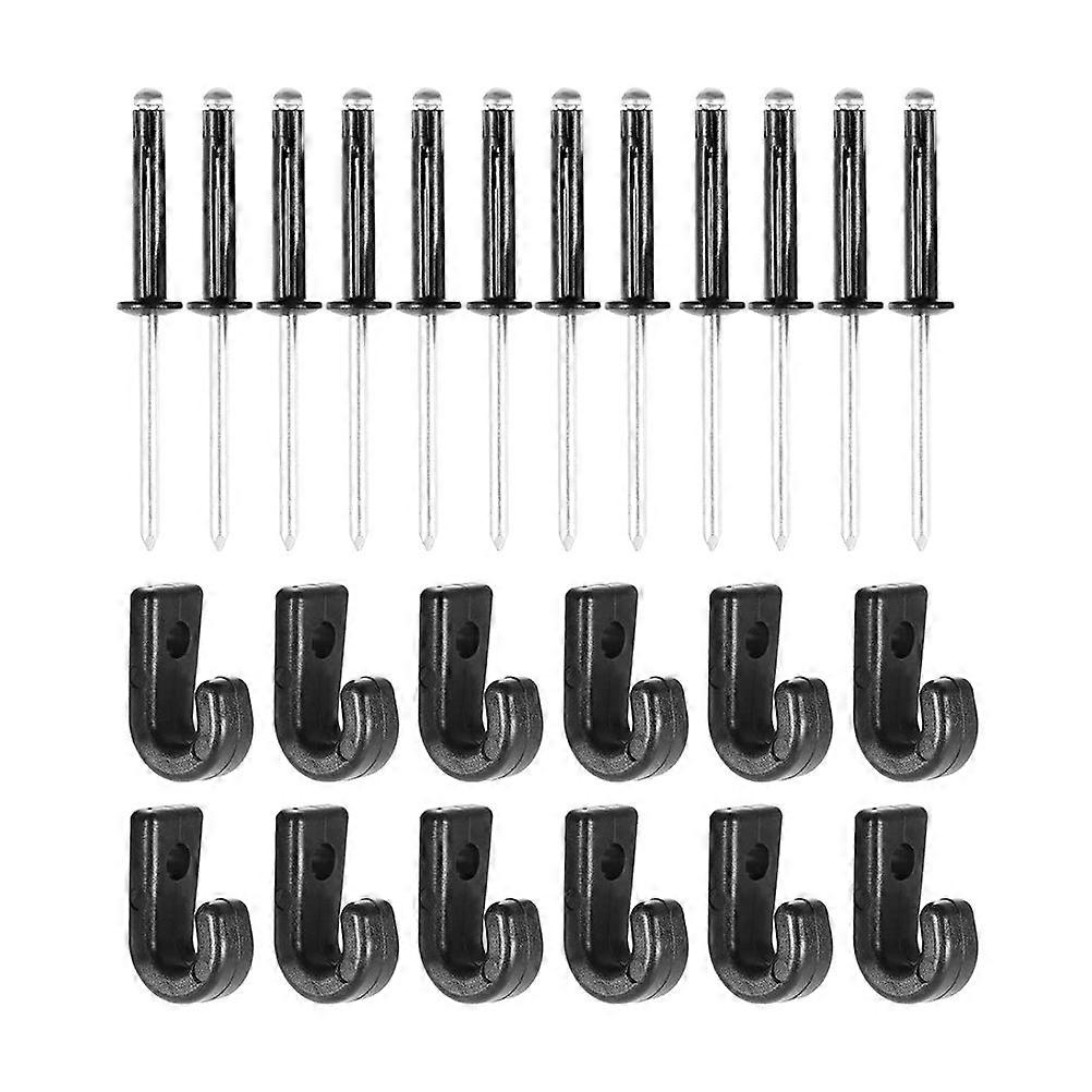 1 Set Kayak Lashing Hook With Rivet Tri Grip Rivet Lashing Kit For Kayak
