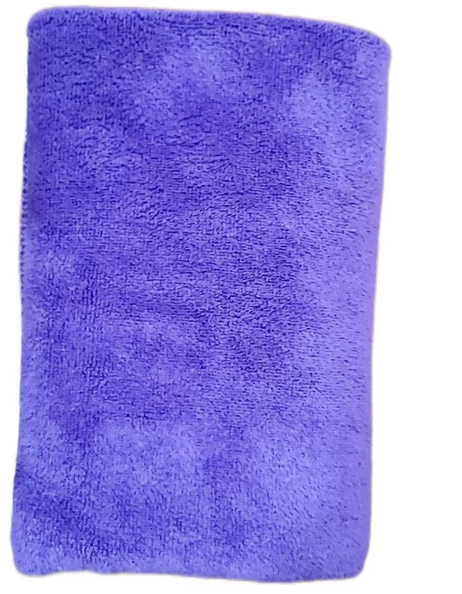 Mikrofaser-Reinigungstuch, nicht scheuernd, wiederverwendbar und waschbar zum Waschen und Wachsen von Autos - 11,8 x 15,7" Lila (2er-Pack)