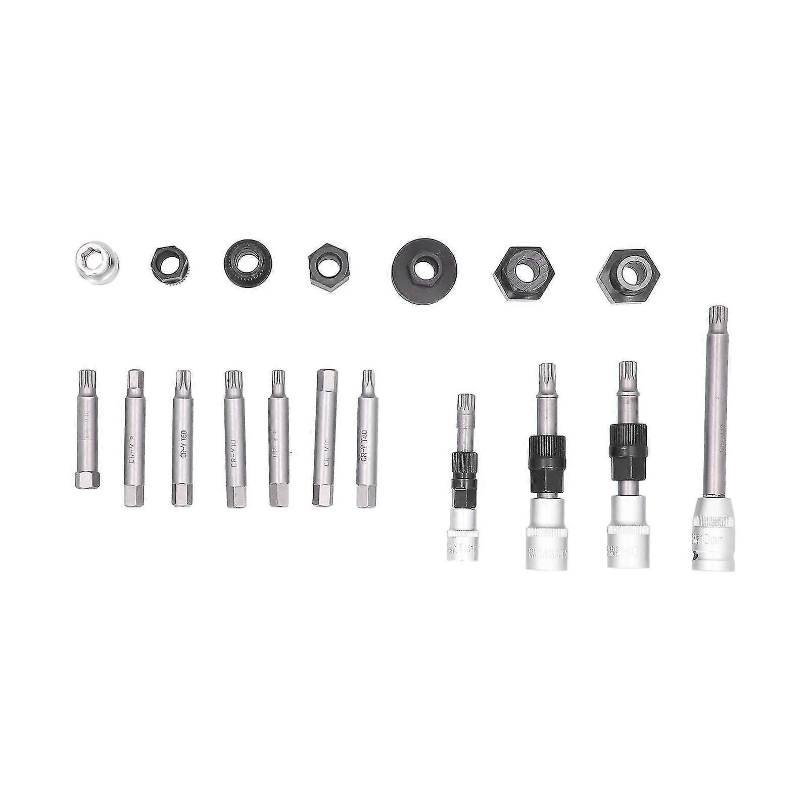 Alternator Pulley Socket Bit Set for Universal Car Engine Disassembly