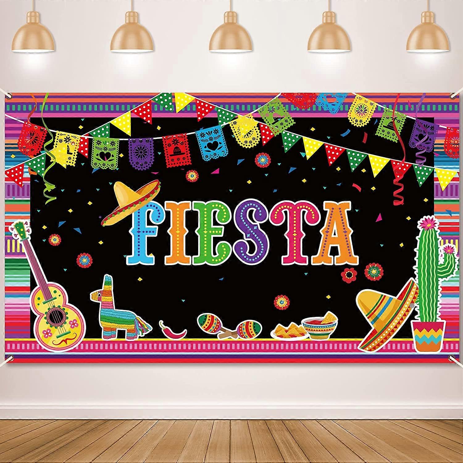 خلفية العيد المكسيكي لافتة عيد ميلاد المكسيكية Cinco de Mayo موضوع حفلة الديكور لوازم المكسيك كرنفال حزب الخلفية لعيد ميلاد المكسيكي با