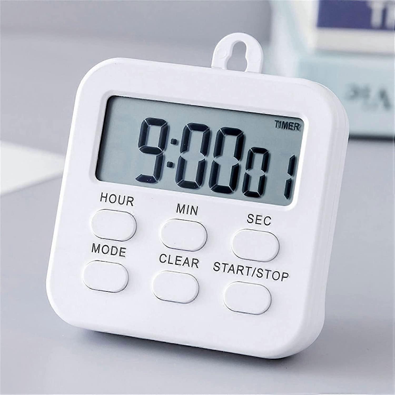 Mini Digital Kitchen Timer Time Management Tool for Teaching Cooking Games, Learning, Battery