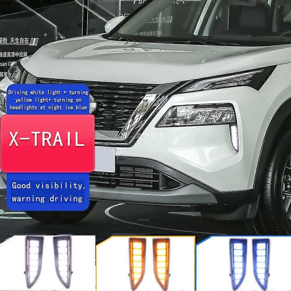 DRL til Nissan X-Trail X trail Rogue 2021 2022 Kørelys tågelygtedæksel Blinklys i dagslys