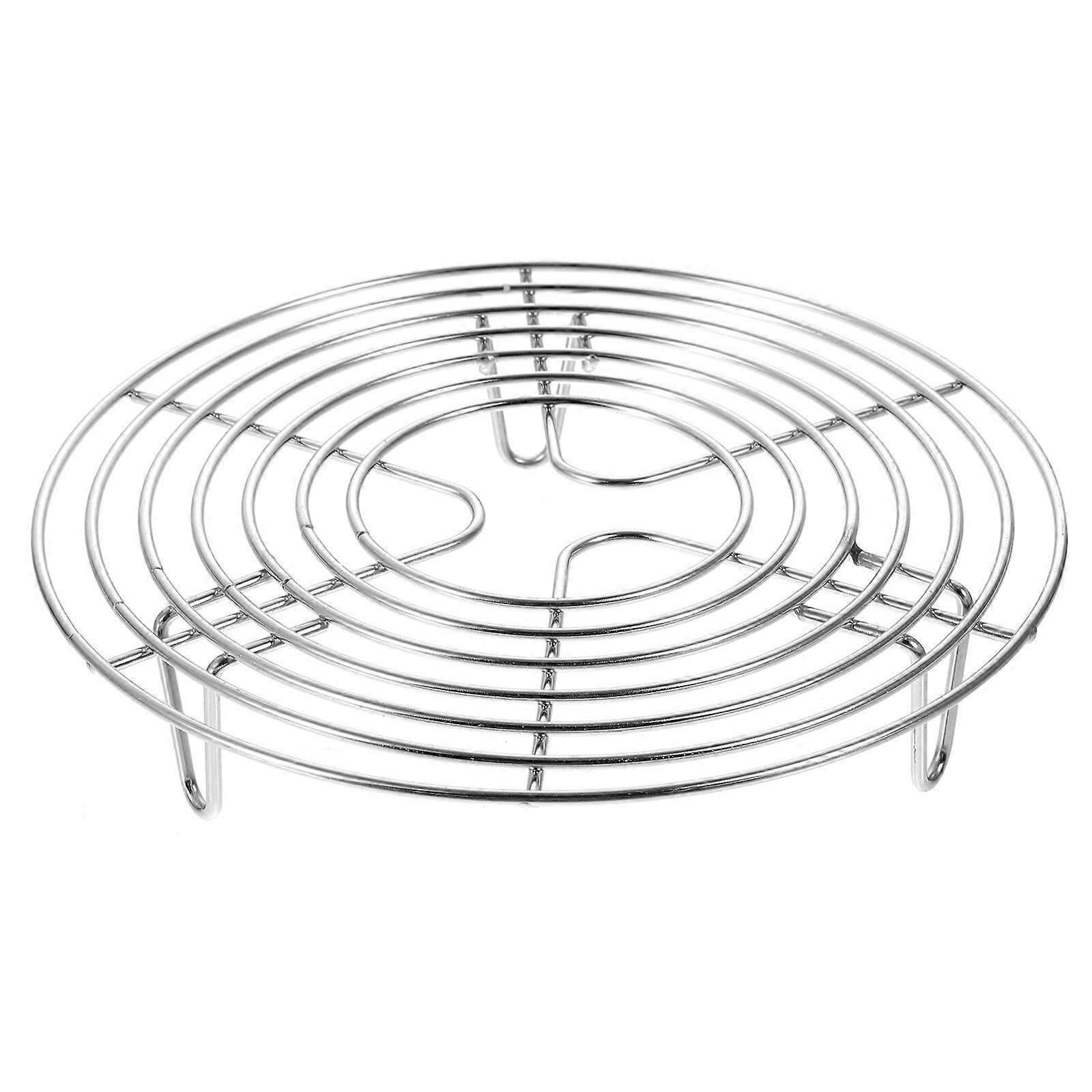 Stainless Steel Steamer Rack Multi-Purpose Round Cooling Rack for Steaming