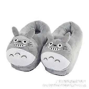 Totoro Winter Slippers Funny Unisex Adults Indoor Stuffed Plush Shoes Eu35-42 XXF